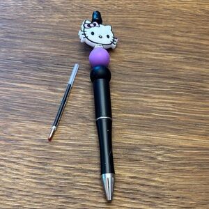 Hello Kitty Black and Purple Ballpoint Pen